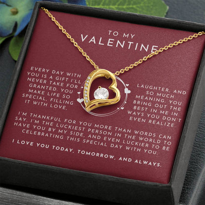 To My Valentine Heart Necklace