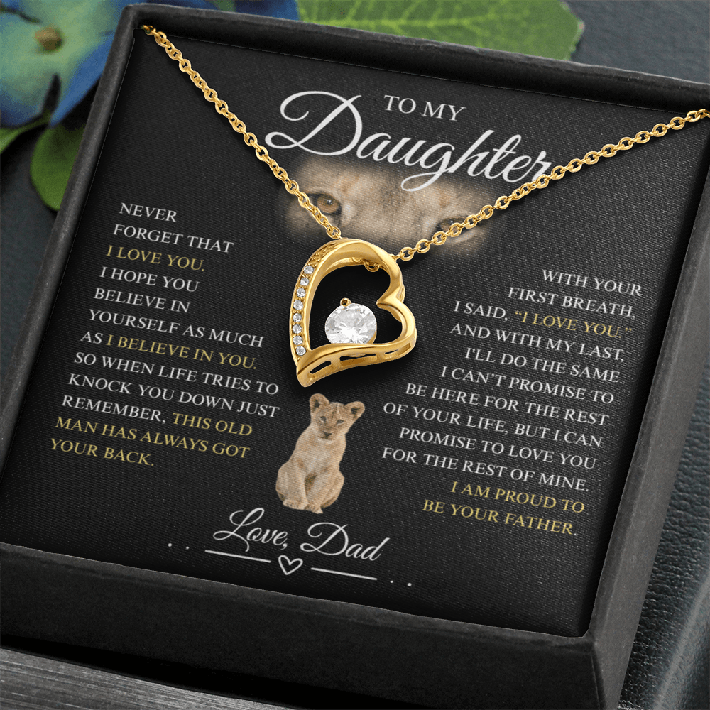 To My Daughter - Forever Love Necklace
