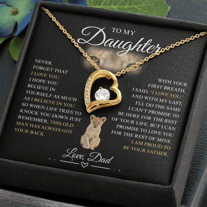 To My Daughter - Forever Love Necklace