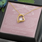 To My Granddaughter | My Heart is Always With You Necklace Blush