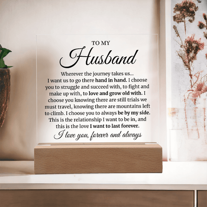 To My Husband LED Acrylic