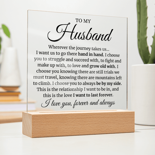 To My Husband LED Acrylic