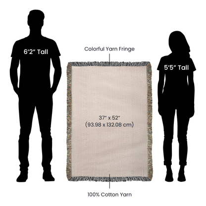 Skeleton Couple Till Death Heirloom Woven Blanket