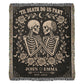Skeleton Couple Till Death Blanket