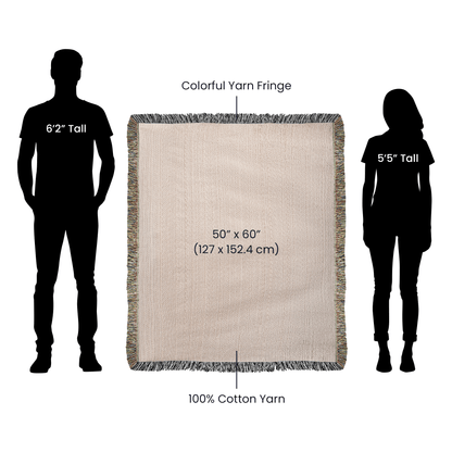 Skeleton Couple Till Death Heirloom Woven Blanket