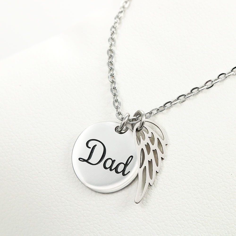 To My Child From Dad | Love Too Powerful Memorial Necklace