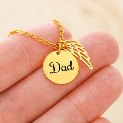 To My Child From Dad | Love Too Powerful Memorial Necklace
