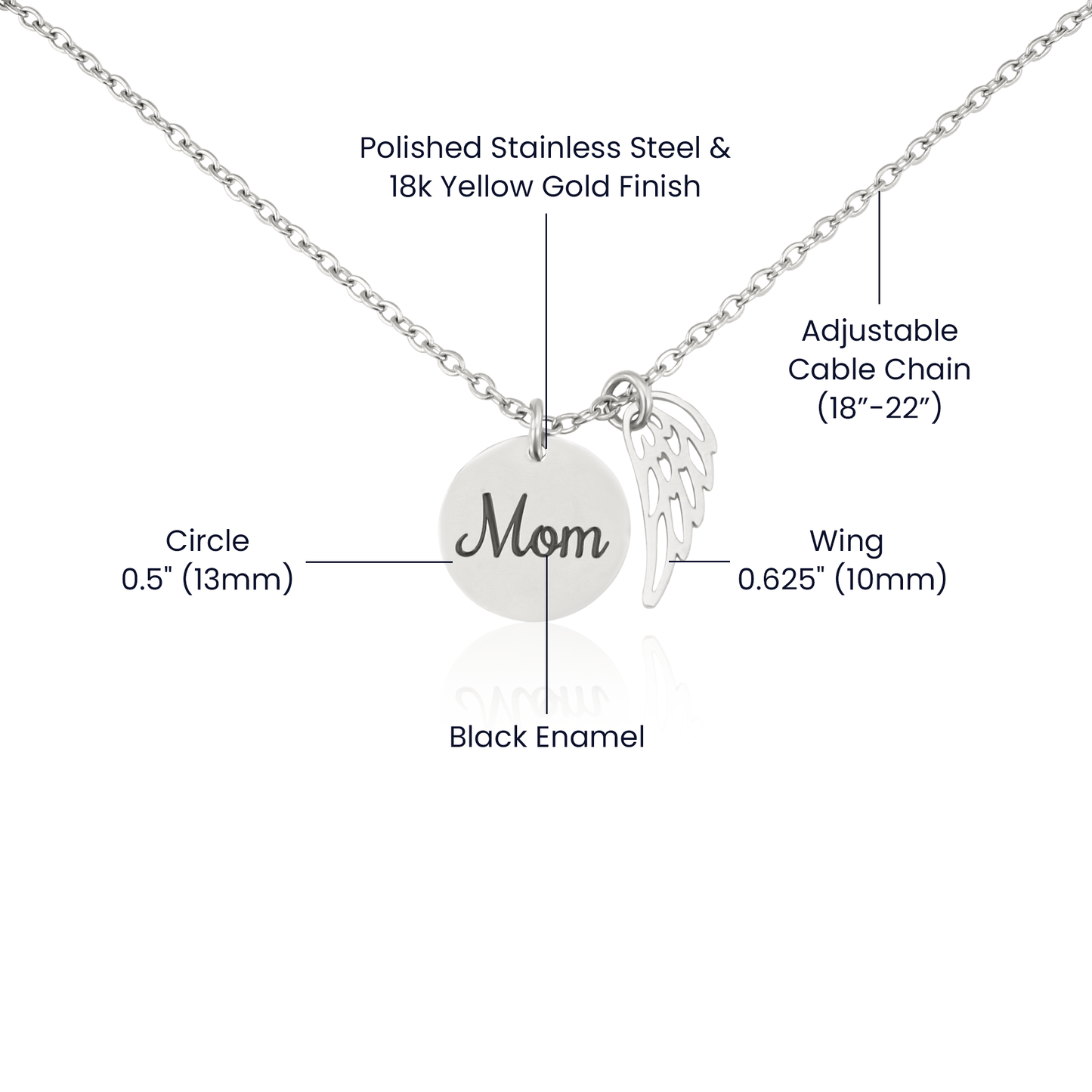 To My Daughter From Mom | Always With You Memorial Necklace