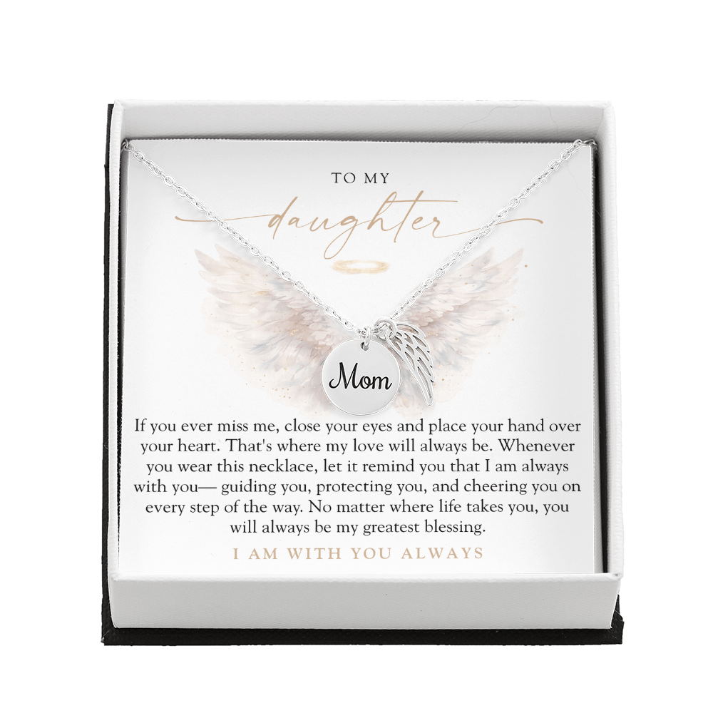 To My Daughter From Mom | Always With You Memorial Necklace
