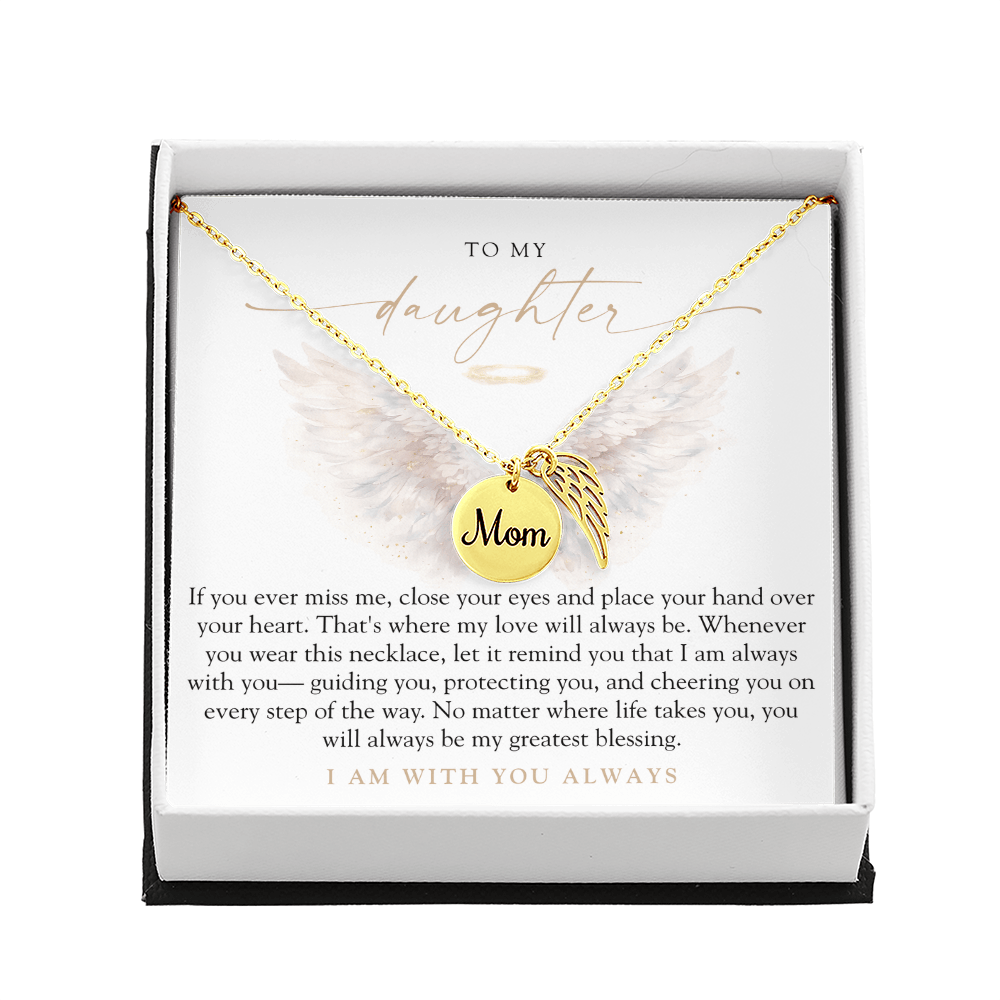 To My Daughter From Mom | Always With You Memorial Necklace