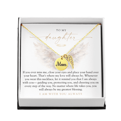 To My Daughter From Mom | Always With You Memorial Necklace