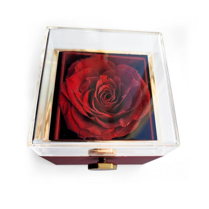 To My Mom Necklace With Rotating Rose