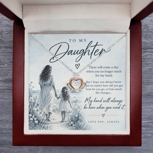 To My Daughter (There Will Come A Day) Crown Necklace
