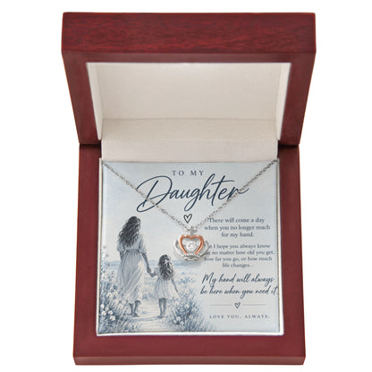 To My Daughter (There Will Come A Day) Crown Necklace