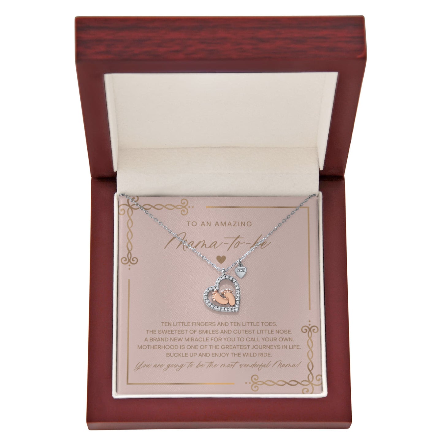 Mama To Be Baby Feet Necklace | Ten Little Toes