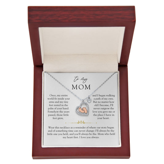 Mom Footprint Necklace | The Little Feet You Never Forget
