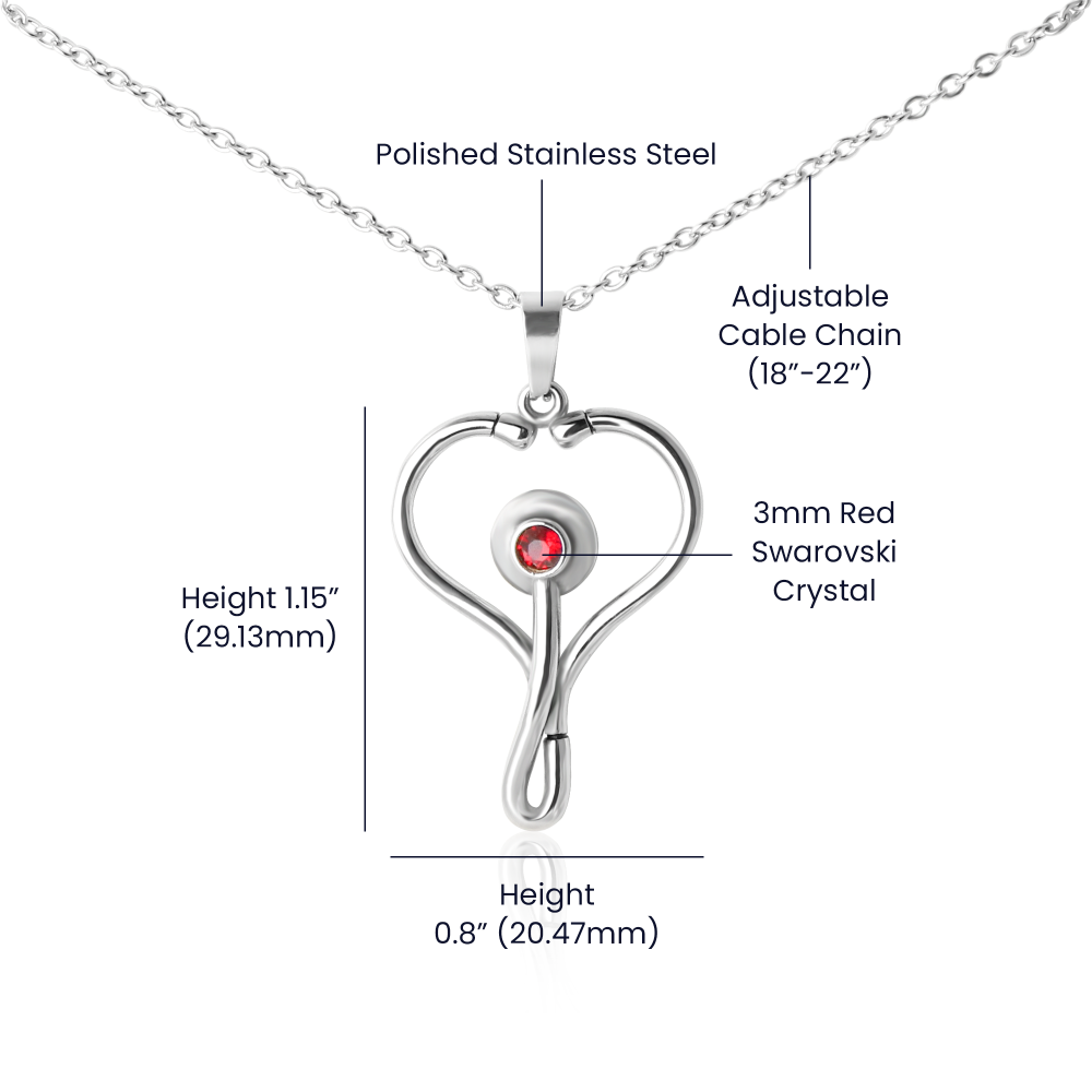 Amazing Nurse HeartScope Necklae