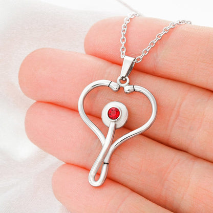 Nurse Graduation Stethoscope Necklace