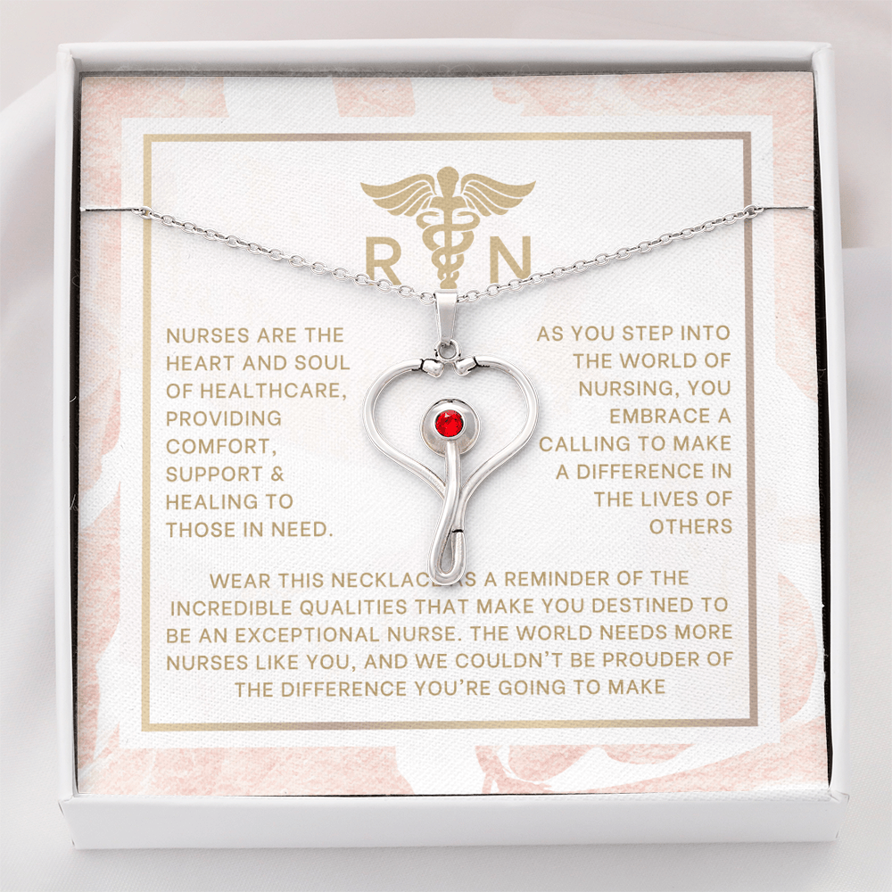 Nurse Graduation Stethoscope Necklace
