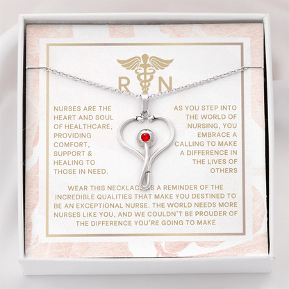 Nurse Graduation Stethoscope Necklace