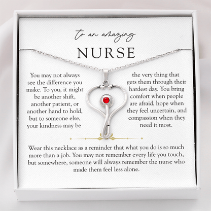 Amazing Nurse HeartScope Necklae