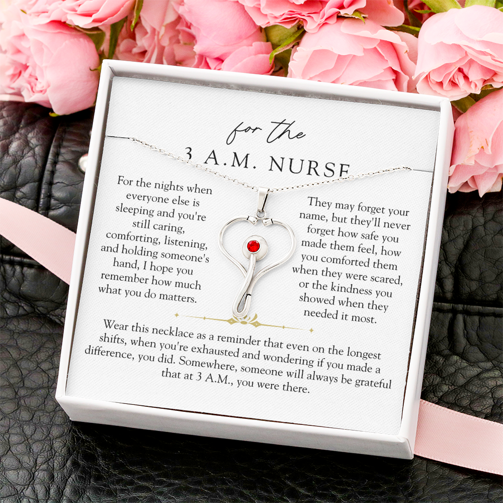 3 A.M. Nurse Stethoscope Necklace