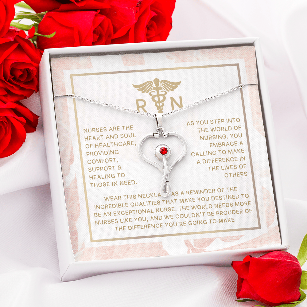 Nurse Graduation Stethoscope Necklace