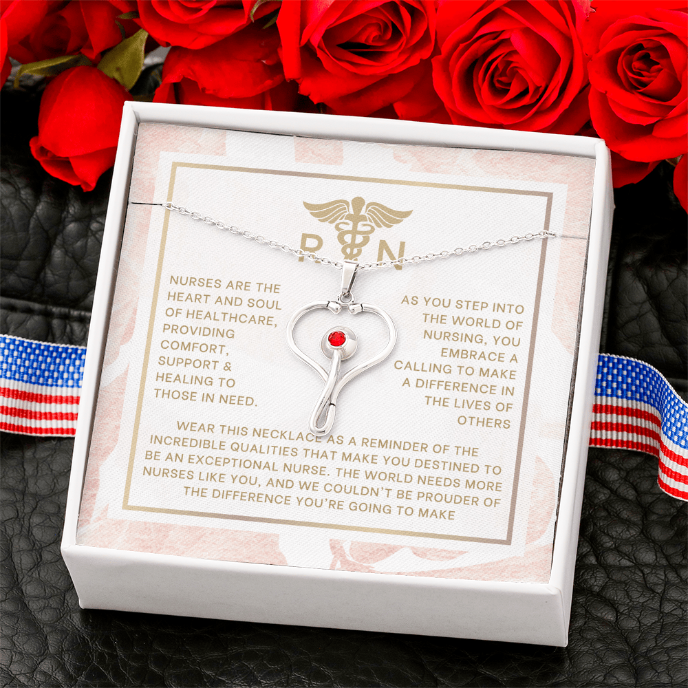 Nurse Graduation Stethoscope Necklace