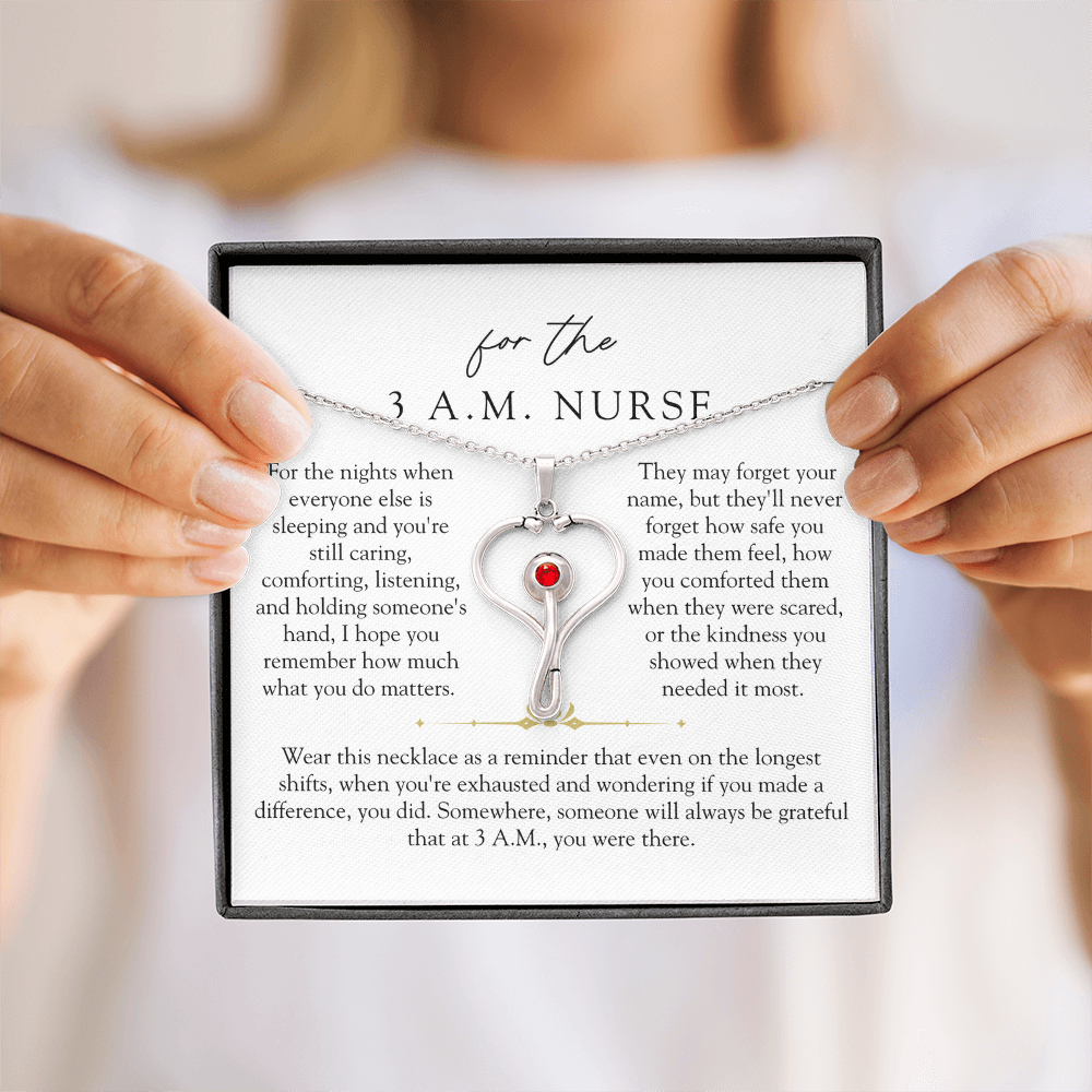 3 A.M. Nurse Stethoscope Necklace