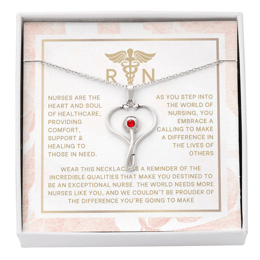 Nurse Graduation Stethoscope Necklace
