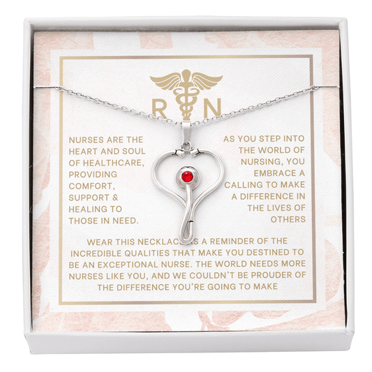 Nurse Graduation Stethoscope Necklace