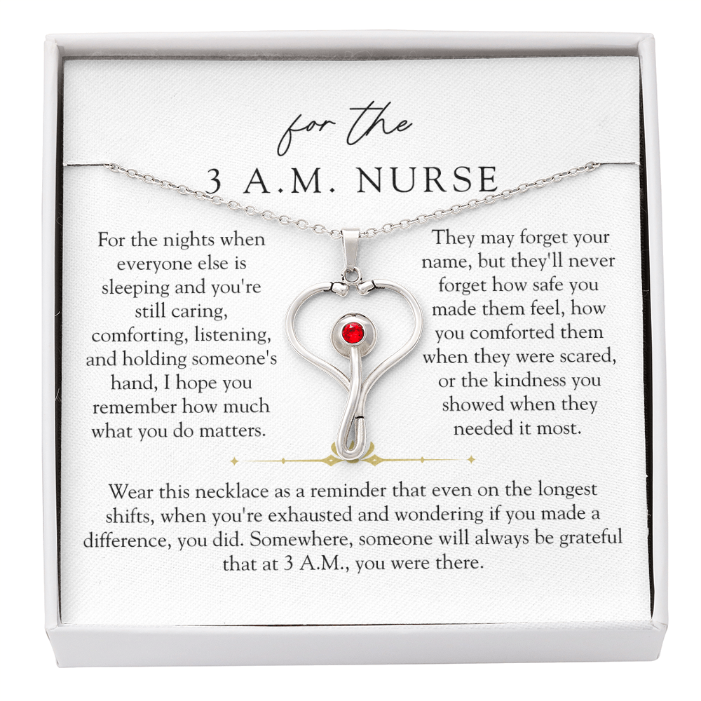 3 A.M. Nurse Stethoscope Necklace