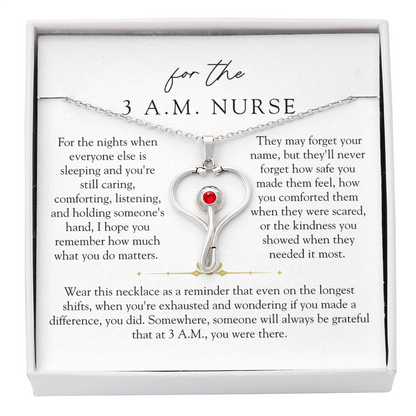 3 A.M. Nurse Stethoscope Necklace