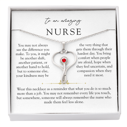 Amazing Nurse HeartScope Necklae