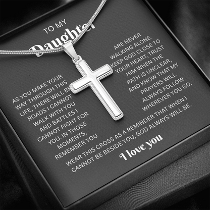 Daughter Cross Necklace | Wherever You Go