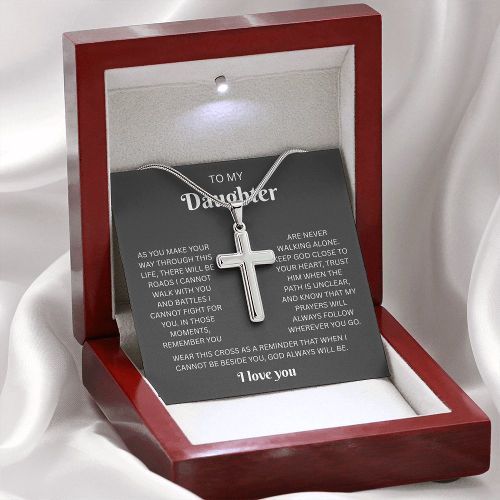 Daughter Cross Necklace | Wherever You Go