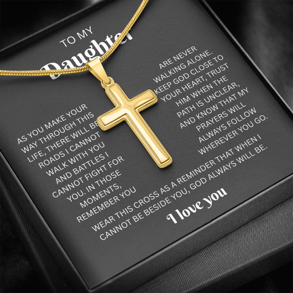 Daughter Cross Necklace | Wherever You Go