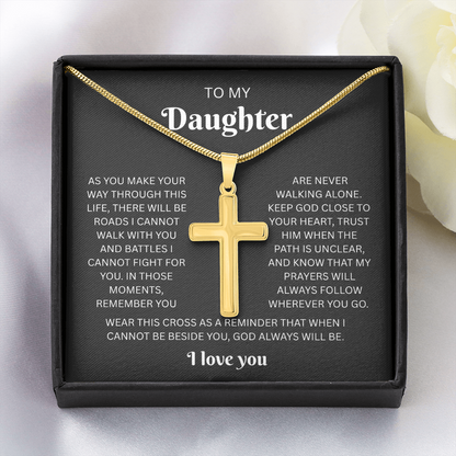 Daughter Cross Necklace | Wherever You Go