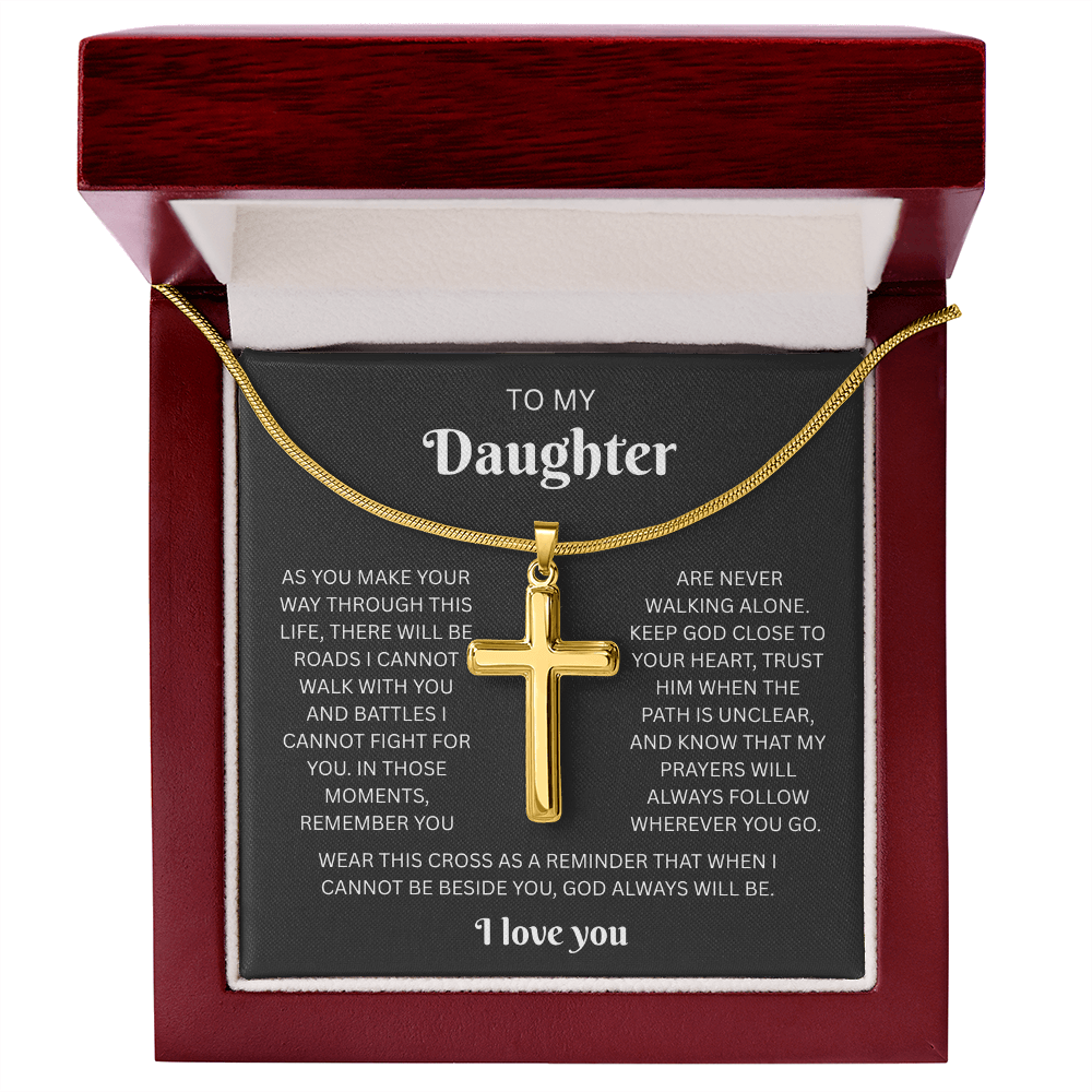 Daughter Cross Necklace | Wherever You Go