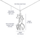 Granddaughter Wild Heart Giraffe Necklace
