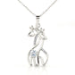 To Daughter From Dad Wild Heart Giraffe Necklace