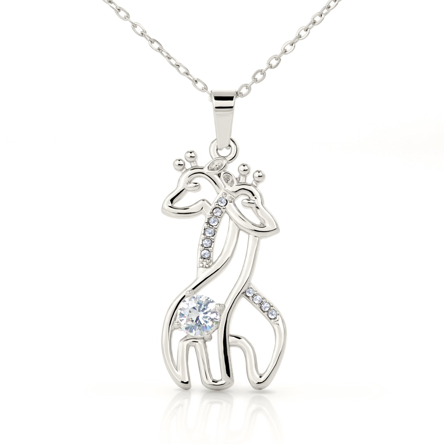 Granddaughter Wild Heart Giraffe Necklace
