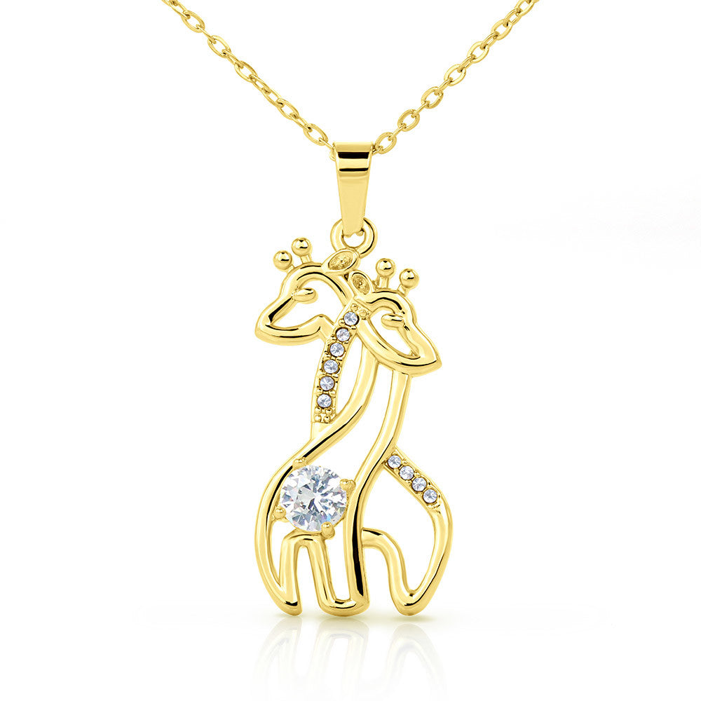 Granddaughter Wild Heart Giraffe Necklace