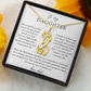 To Daughter From Dad Wild Heart Giraffe Necklace
