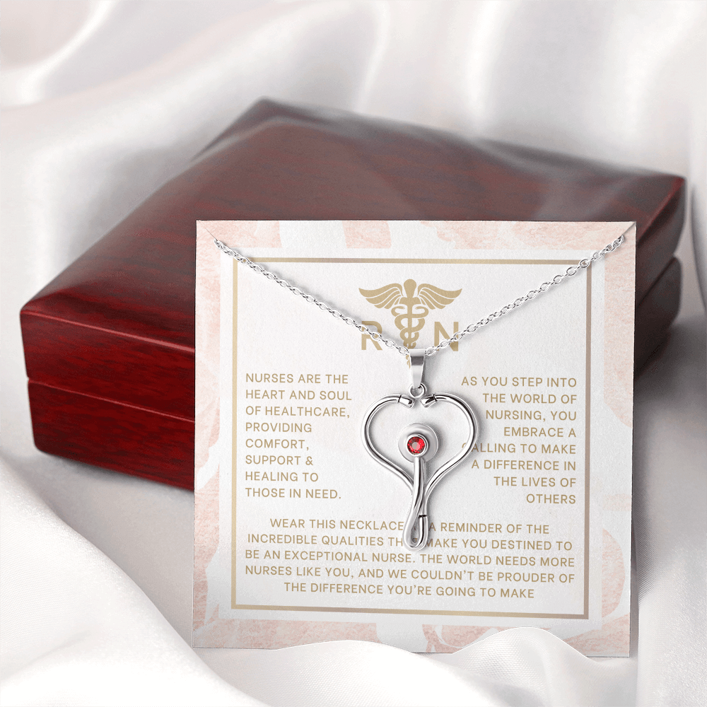 Nurse Graduation Stethoscope Necklace