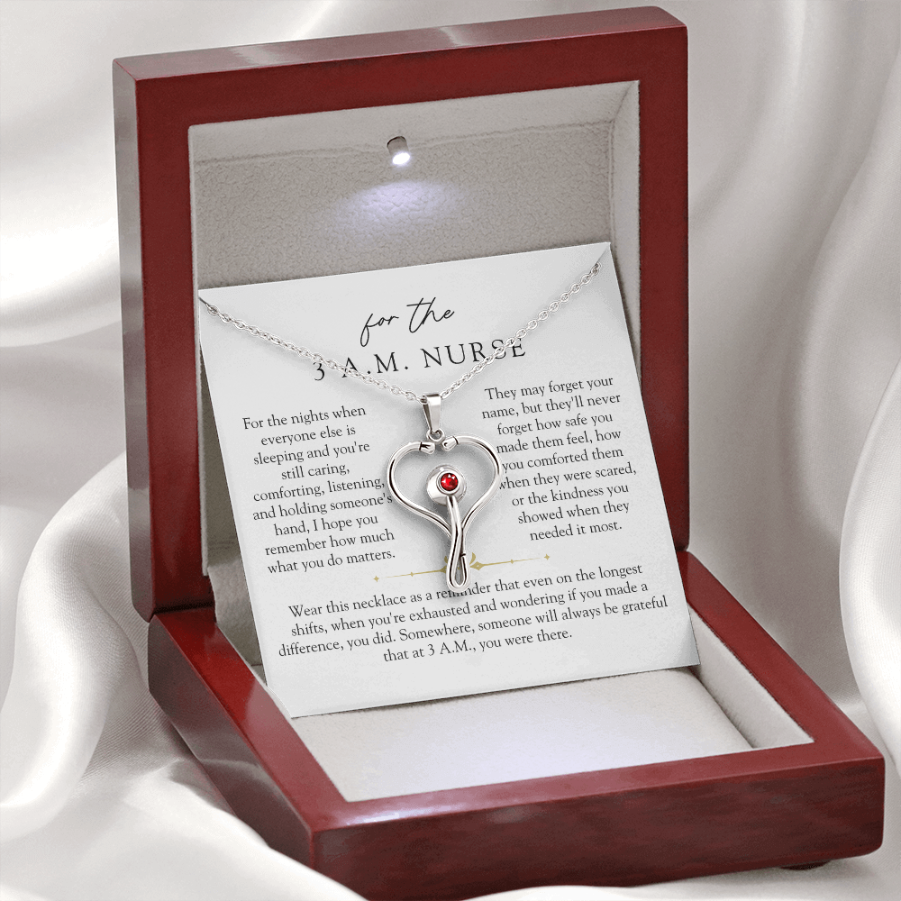 3 A.M. Nurse Stethoscope Necklace