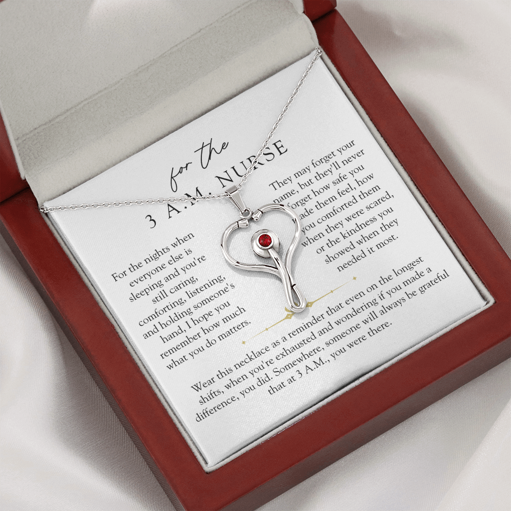 3 A.M. Nurse Stethoscope Necklace
