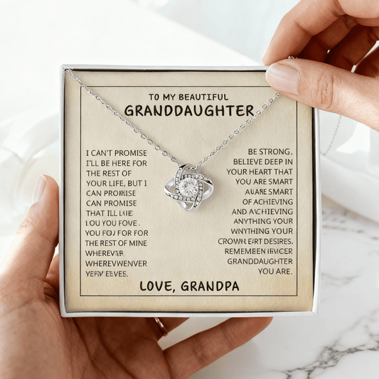 To My Granddaughter Necklace From Grandpa