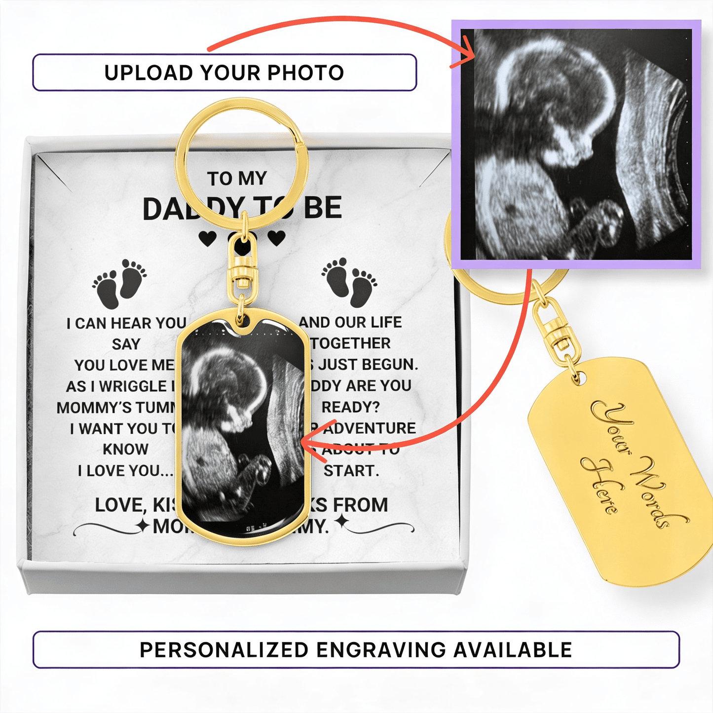 Father To Be Gift - Sonogram Upload