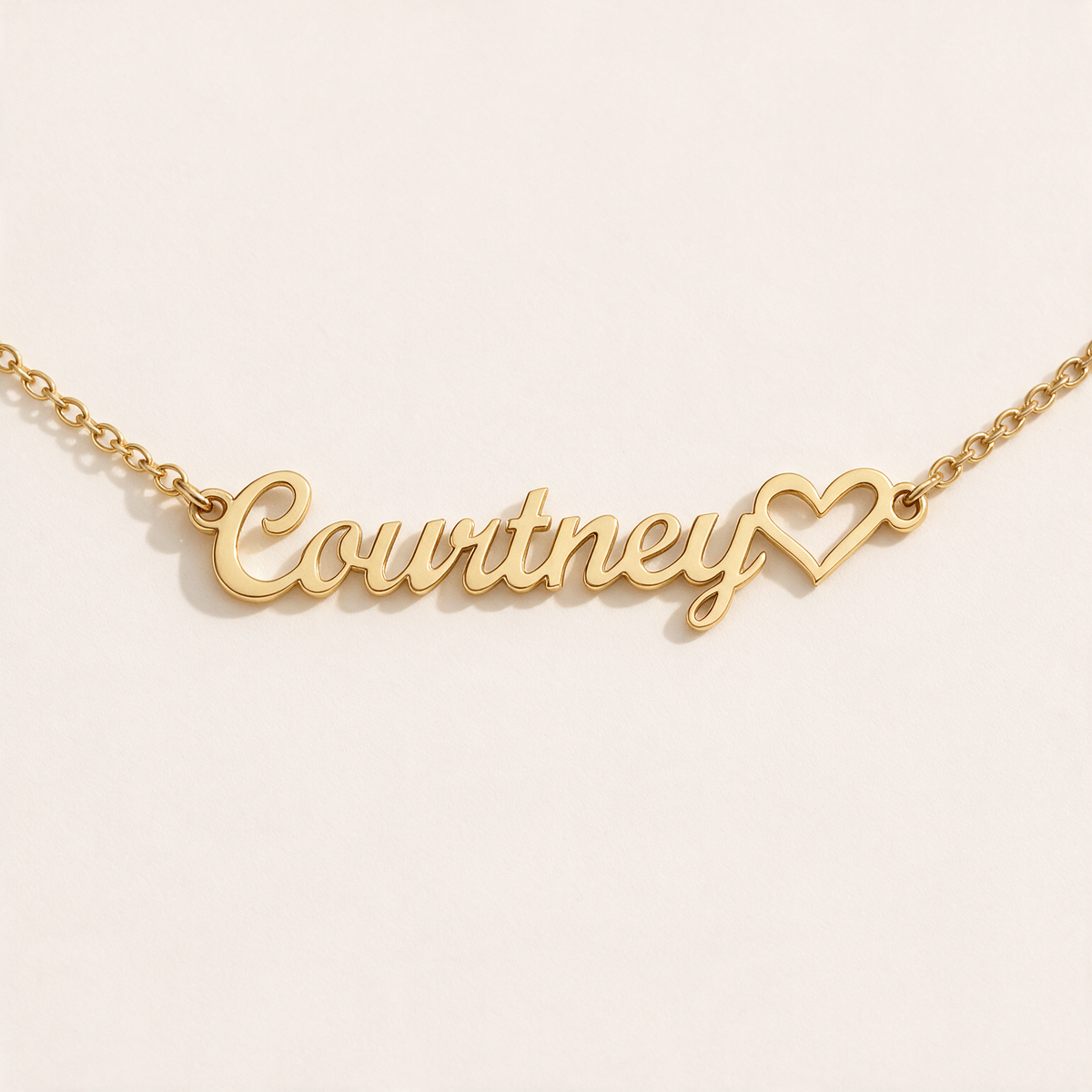 To My Daughter - Custom Name Heart Necklace
